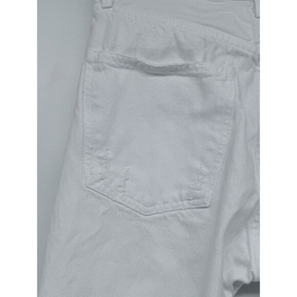 AGOLDE Jeans Womens 25 White Distressed Highrise The 90s Jean City Design Retro - Picture 5 of 13